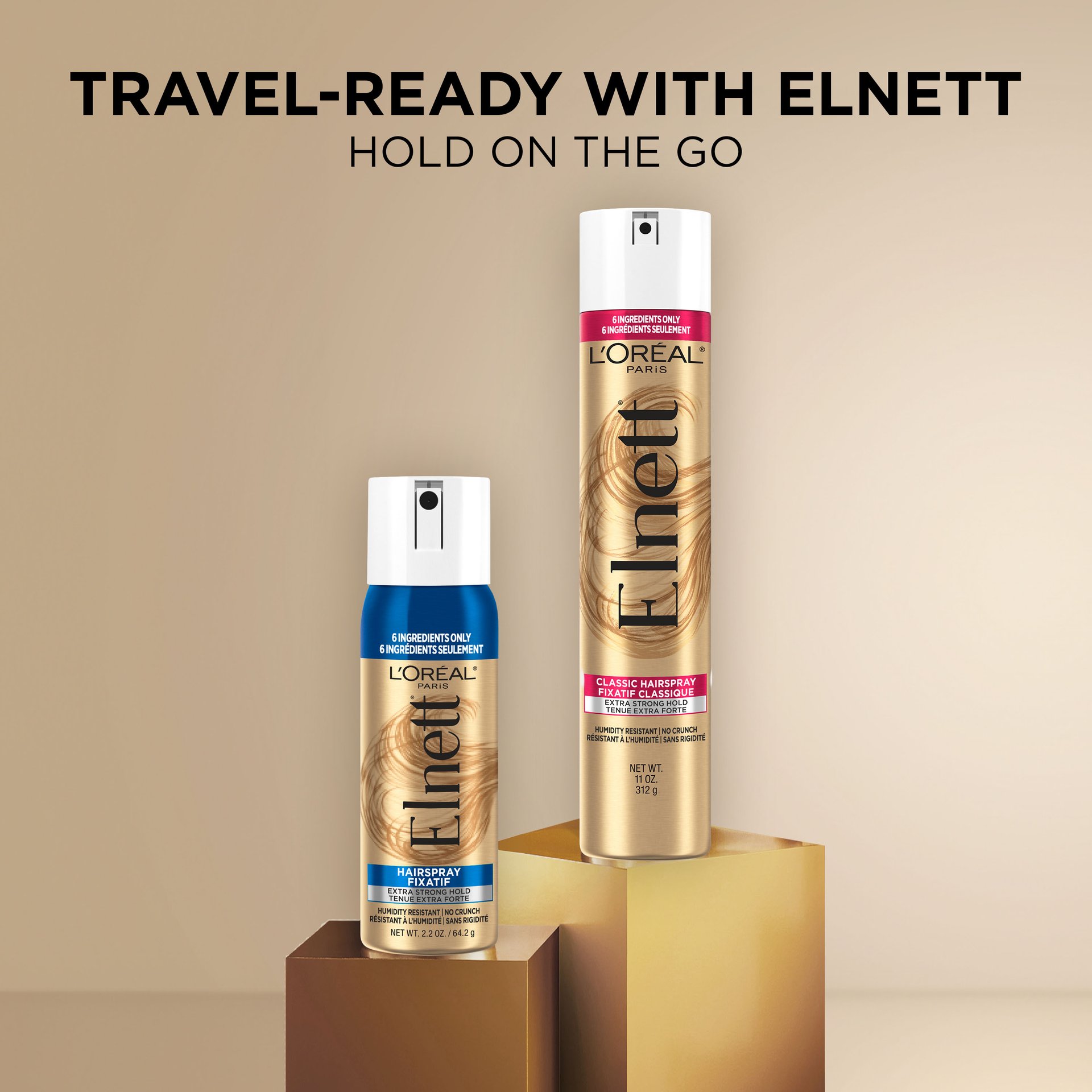 Elnett hair spray to travel